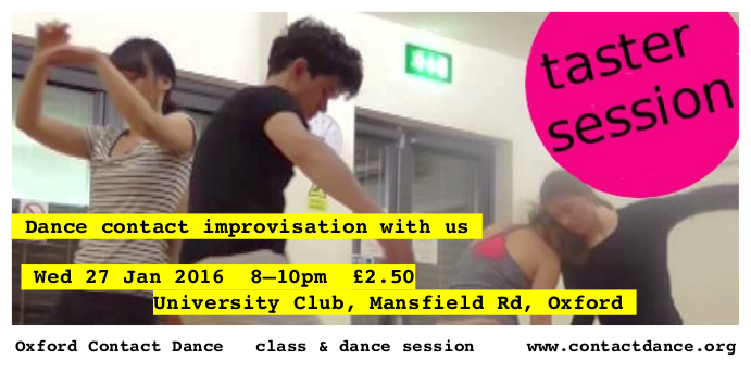 Attend a taster session for contact improvisation